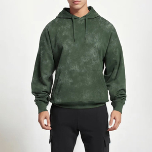 Sweat-shirts pour hommes, nouveau style, lavage à l'acide, coton pur mélangé, doux et confortable, basiques, anti-rétrécissement, utilisation en hiver - Product Image 6