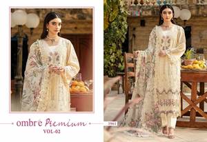 Premium <strong>Cotton</strong> Self Embroidery Salwar Kameez Collection Indian &amp; <strong>Pakistani</strong> Party <strong>Wear</strong> at Wholesale Rate - Product Image 2