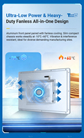 PC industriel MES, écran tactile capacitif 10,1 15,6 21,5 pouces, ordinateur embarqué sans ventilateur tout-en-un pour l'automatisation des usines