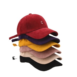 Custom Embroidery 6-Panel Baseball Hat Unstructured Corduroy <b>Dad</b> Cap for Outdoor Performance-for Cycling Hip Hop Fashion Canvas - Product Image 2