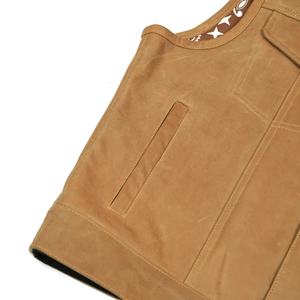 เสื้อกั๊กหนังแท้ราคาส่งใหม่ คุณภาพเยี่ยม เสื้อกั๊กนักขี่มอเตอร์ไซค์สุดเท่ เสื้อกั๊กหนังสำหรับผู้ชาย - Product Image 5