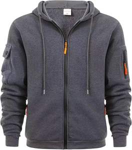 Sweat à capuche en laine de luxe haut de gamme personnalisé pour hommes et femmes, lourd, de haute qualité, technique de broderie tendance pour l'hiver - Product Image 4