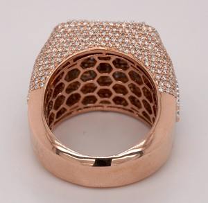 Offre Spéciale Bague en diamant Moissanite plaquée or 14 carats en or blanc rempli de bijoux hip-hop de style glacé pour hommes et femmes - Product Image 3