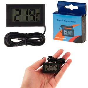 Thermomètre numérique électronique LCD AF23 avec grand écran, sonde pour aquarium, pour réfrigérateur et congélateur, en plastique, métal, PET - Product Image 2