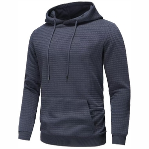 Sudadera con capucha azul carbón para hombre – Sudadera de invierno con capucha de algodón suave estilo streetwear, diseño personalizado - Product Image 3