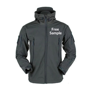 High Street Veste coupe-vent imperméable à coquille souple pour hommes, vente en gros OEM personnalisée, randonnée en plein air, pêche, haute teinte unie - Product Image 1