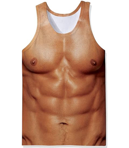 Camiseta sin Mangas de Alta Calidad para Hombre, Mezcla de Spandex/Algodón, Transpirable, Tejido de Punto, Ropa Deportiva, Tallas Grandes Disponibles, Precio Razonable - Product Image 5