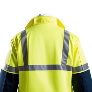 Veste de sécurité pour travailleurs de la construction à l'extérieur personnalisable avec plusieurs poches Vêtements de travail en gros avec logo personnalisé - Product Image 5