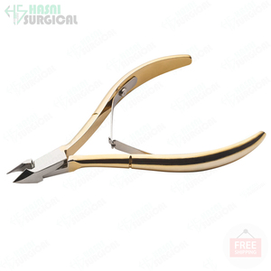 Pince à ongles à cuticules professionnelle avec pointe de 7mm et revêtement demi-noir fabriqué au Pakistan - Product Image 5