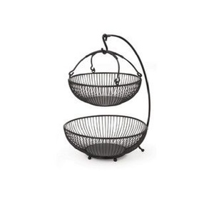 Meilleures ventes de paniers de rangement pour fruits en fil de fer bols en métal pour le salon couleur de forme de taille personnalisée - Product Image 2