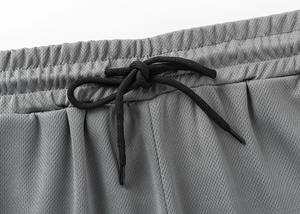 2025 pantalones cortos de malla transpirable para hombre de secado rápido verano gimnasio entrenamiento pantalones cortos deportivos patrón sólido ropa deportiva para playa Fitness nuevo - Product Image 4