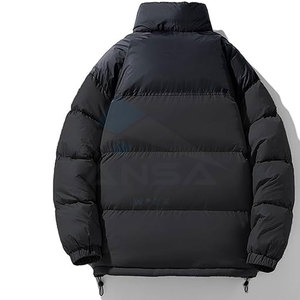 Chaqueta de burbuja de bloque de color personalizada para hombre, Abrigo acolchado de corte holgado para esquí, viajes, senderismo, marca OEM, bordado de pantalla de hojaldre - Product Image 2