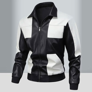 Stylish <b>Men</b> Leather <b>Jacket</b> Slim Fit Genuine Leather <b>Biker</b> Style Durable Comfortable Look For Casual And Outdoor Wear - Product Image 1