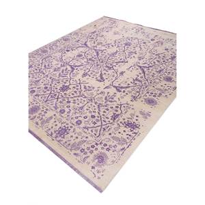 Tapis en laine et soie noué à la main style Océanique, motif floral rectangulaire, pour la maison, le salon, le couloir, décoration puzzle - Product Image 2