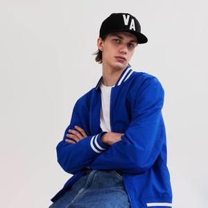 Veste bomber pour homme, nouvelle conception 2025, col montant, tissu polyester de haute qualité, couleur bleue, veste bomber oversize pour l'hiver - Product Image 4
