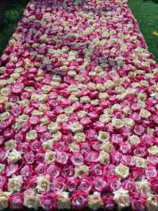 Rose Floral Pathway Royal Bridal Entry Carpet Birthday Event Wall Backdrop Reception Stage <b>Panels</b> Destination Wedding Decoration - Product Image 3