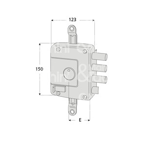 ล็อคแผนที่คู่ใช้สามรอบ4รอบและดึงสลักด้านหลัง3ลูกสูบ picklock ป้องกันใน - Product Image 1