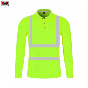 เสื้อโปโลผู้ชาย2024เสื้อทำงานแขนยาวแบบปรับแต่งโลโก้ได้เพื่อความปลอดภัยมองเห็นได้ชัดเจน - Product Image 5