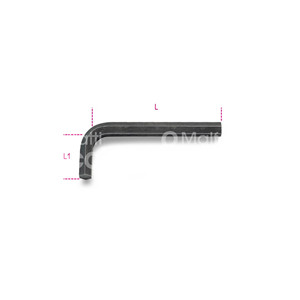LLAVES BETA 96N HEXAGONAL BRUÑIDO DOBLADO MACHO - Product Image 1