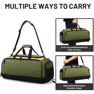 Último diseño multifuncional al aire libre Fitness gimnasio bolsa logotipo personalizado al por mayor bolsa de gimnasio para Unisex - Product Image 6