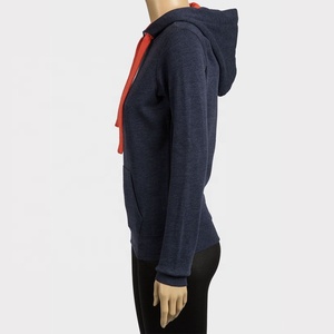 Sudadera con Capucha Personalizada de Fabricante, Informal, 400 Gsm, 100% Algodón Orgánico, Cuello Redondo, Sudadera con Bolsillo Tipo Canguro para Mujer - Product Image 3