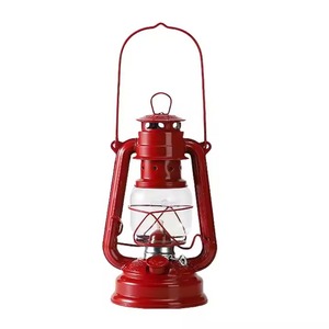 H.M.A Artisanat Vintage Bronze Ouragan Lanterne Rustique Métal Lampe À Huile Éclairage Décoratif pour La Décoration Intérieure - Product Image 2