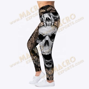 Leggings de haute qualité en gros, étiquette personnalisée, marque personnalisée, service OEM, taille haute, respirants, séchage rapide, en Spandex/Polyester - Product Image 2
