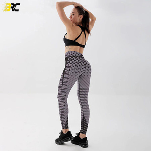 Legging de Yoga imprimé par Sublimation pour femmes, pantalon moulant avec poche, nouveau Design personnalisé - Product Image 2