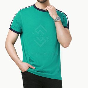 Camisetas de Hombre de Poliéster/Algodón, Corte Regular, Manga Corta, Ecológicas, Transpirables, Precio Bajo - Product Image 1