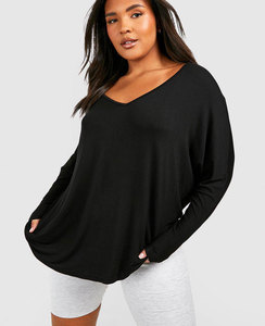 เสื้อยืดครอปท็อปทรงหลวมสำหรับผู้หญิง ไซส์ใหญ่ คุณภาพสูง ล้างสีแบบแอซิด ไหล่ตก ผ้าหนา น้ำหนักมาก - Product Image 1