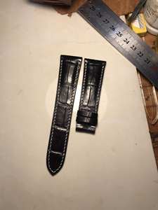 สายหนังวัวแท้หรูหรา, อะไหล่สำหรับนาฬิกาสมาร์ทวอทช์ขนาด18มม. เลือกขนาดได้20/21/22มม. - Product Image 5