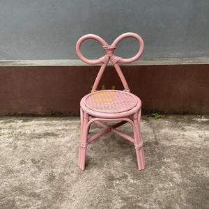 Silla ecológica para niños con lazo de ratán para comedor y Hotel, material de madera para mesa de fiesta y decoración de habitación de niños - Product Image 6
