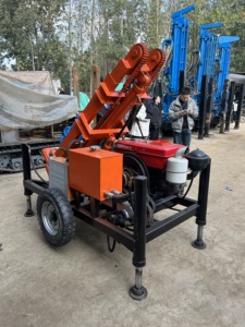 Foreuse à eau rotative sur chenilles diesel Hongrun d'occasion, profondeur 160 m, diamètre 325 mm, 900 kg, 24 V, composants principaux - Product Image 2