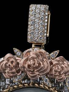Colgante de Foto Personalizado de Plata de Ley 925 con Moissanita para Mujer, Estilo Hip Hop, Chapado en Oro, Efecto Hielo, Único - Product Image 5
