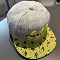 Topi Snapback kustom dengan Logo bordir untuk pria dan wanita mode jalanan topi Snapback pinggiran datar dapat disesuaikan