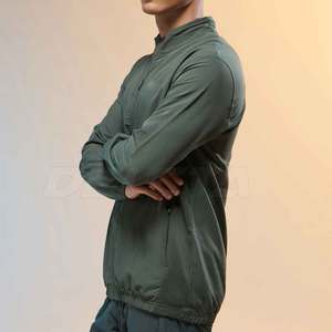 Solid Color Low Moq <b>Men</b> <b>Track</b> <b>Jacket</b> Wholesale <b>Track</b> <b>Jacket</b> <b>For</b> <b>Men</b> Breathable <b>Men</b> <b>Track</b> <b>Jacket</b> - Product Image 4