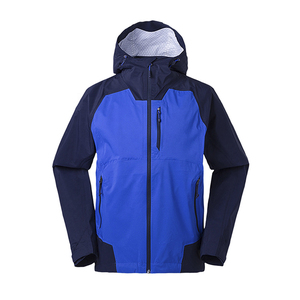 Veste d'extérieur Softshell avec logo personnalisé pour hommes en toile imperméable et respirante pour la randonnée, coupe-vent et confortable - Product Image 5