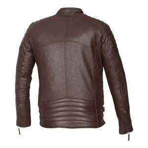 Chaqueta de motorista de moda informal de alta calidad personalizada cuero genuino estilo clásico cuello levantado transpirable ligero invierno 4XL - Product Image 2