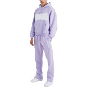 Combinaisons de survêtement évasées avec toutes les tailles disponibles Meilleurs fabricants de vêtements Ensemble pantalon évasé et sweat à capuche personnalisés en bas quantité minimale de commande - Product Image 1