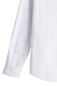 Top pour hommes de qualité supérieure tendance coupe régulière marque personnalisée confort porter lin coton mélangé texturé chemises à col à manches longues - Product Image 4