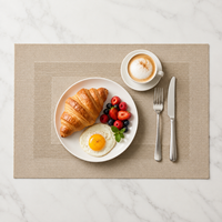 Sets de table en plastique tissé résistants à la chaleur, antidérapants et lavables, résistants aux taches, pour la maison, la cuisine et les restaurants