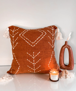 Beautifully Handmade Bohemian Tasseled <b>Pillow</b> Case, Handwoven <b>Pillow</b> Case - Product Image 2