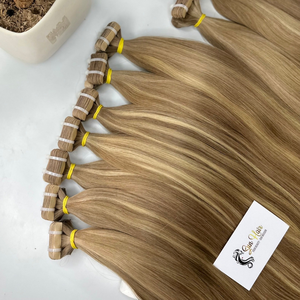 Extensions de cheveux humains vietnamiens Sun Hair Company, lisses et soyeuses, couleur à reflets subtils, extensions à clipser, Remy Cabello Humano - Product Image 5