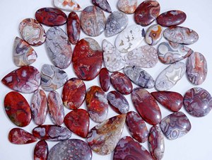 Haute qualité naturel fou dentelle Agate lâche pierres précieuses Cabochon Quartz pierre précieuse pour la fabrication de bijoux mélange forme et taille - Product Image 5