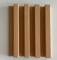 Paneles de pared WPC estriados de fibra de bambú, Panel de pared de PVC impermeable para interiores para Hotel, escuela, dormitorio, decoración, revestimiento de pared Interior