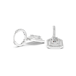 Boucles d'oreilles en diamant de laboratoire 1,352 CT, clarté VVS-VS EF, or 18 carats, 14 carats, 10 carats et argent 925, or rose, or jaune, or blanc et moissanite - Product Image 6