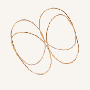 CUCOCUCA YCY B01 Bracciale/Braccialetto classico a cerchio realizzato in acciaio inossidabile placcato oro dal design semplice, ideale per l'uso quotidiano/eventi - Product Image 1