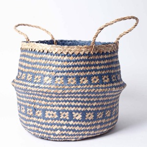 Cesta de almacenamiento plegable de buena calidad en hierba de mar, cestas de paja de algas marinas plegables de precio más bajo - Product Image 3