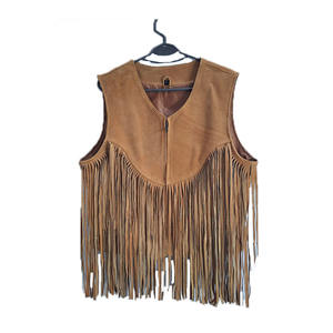 Chalecos de Cuero Vaqueros sin Mangas Decorados para Mujer, Diseño Moderno y Personalizado - Product Image 5