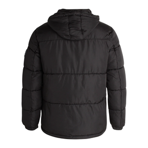 Parka à capuche palangre personnalisée coupe ample hommes unisexe coupe-vent élégant Streetwear doublé parka bouffante vestes d'hiver - Product Image 2